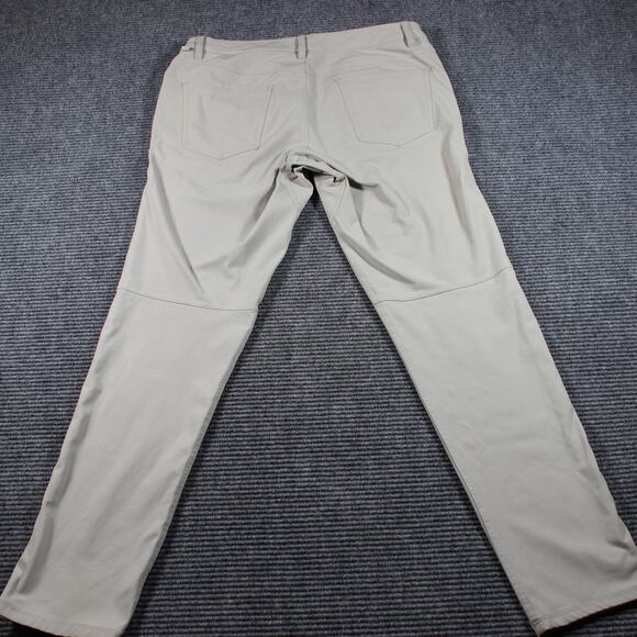 Lululemon ABC Pants Mens 34 Gray Slim Fit 32 Inseam 5-Pocket - Picture 6 of 11